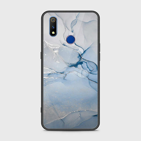 Realme 3i Cover - Mystic Marble Series - HQ Ultra Shine Premium Infinity Glass Soft Silicon Borders Case