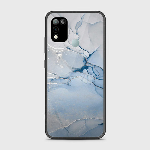 Infinix Hot 10 Play Cover- Mystic Marble Series - HQ Ultra Shine Premium Infinity Glass Soft Silicon Borders Case