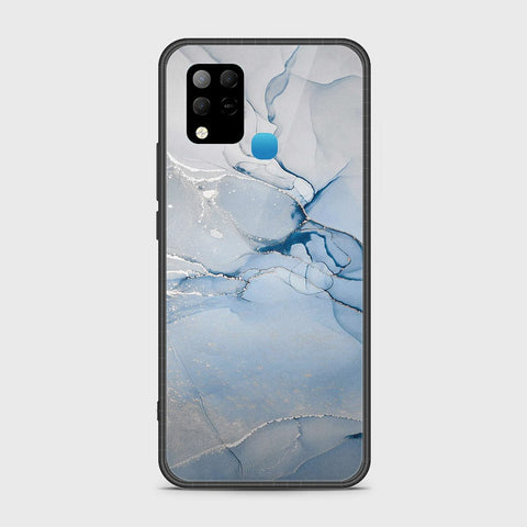 Infinix Hot 10s Cover- Mystic Marble Series - HQ Ultra Shine Premium Infinity Glass Soft Silicon Borders Case