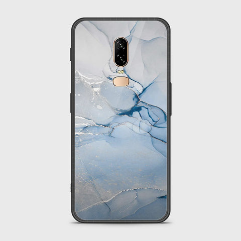 OnePlus 6 Cover- Mystic Marble Series - HQ Ultra Shine Premium Infinity Glass Soft Silicon Borders Case