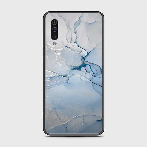 Samsung Galaxy A30s Cover - Mystic Marble Series - HQ Ultra Shine Premium Infinity Glass Soft Silicon Borders Case