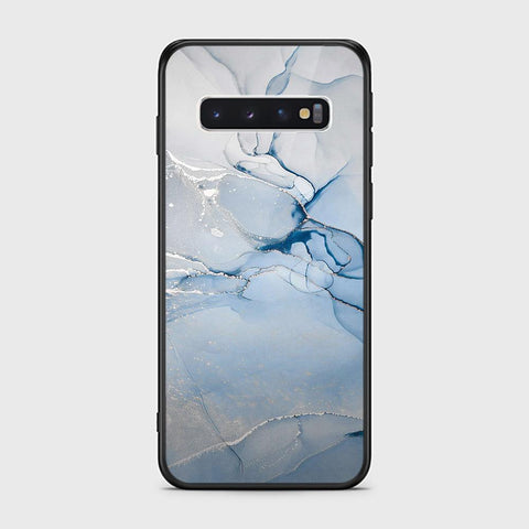 Samsung Galaxy S10 Cover - Mystic Marble Series - HQ Ultra Shine Premium Infinity Glass Soft Silicon Borders Case