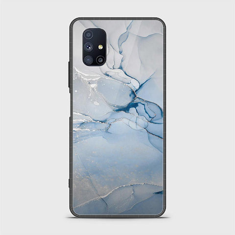 Samsung Galaxy M51 Cover - Mystic Marble Series - HQ Ultra Shine Premium Infinity Glass Soft Silicon Borders Case