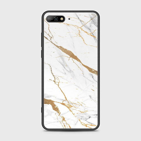 Huawei Y6 Prime 2018 Cover - Mystic Marble Series - HQ Ultra Shine Premium Infinity Glass Soft Silicon Borders Case