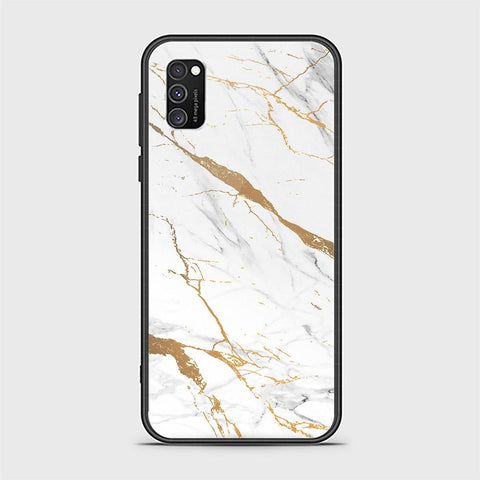 Samsung Galaxy A03s Cover - Mystic Marble Series - HQ Ultra Shine Premium Infinity Glass Soft Silicon Borders Case