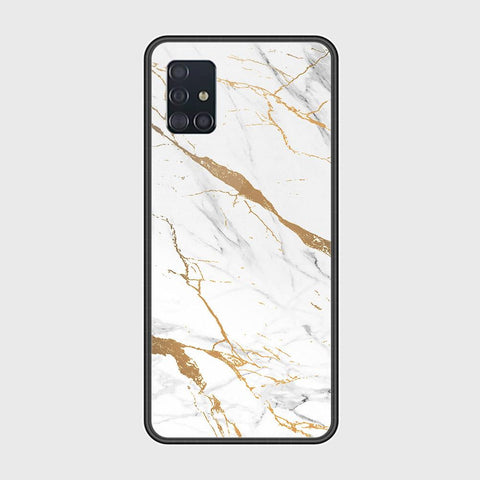 Samsung Galaxy A51 Cover - Mystic Marble Series - HQ Ultra Shine Premium Infinity Glass Soft Silicon Borders Case