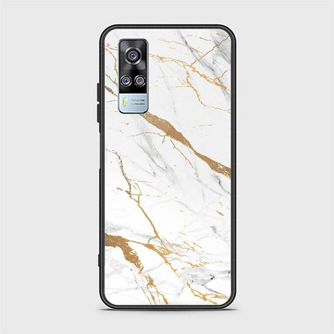 Vivo Y31 Cover - Mystic Marble Series - HQ Ultra Shine Premium Infinity Glass Soft Silicon Borders Case