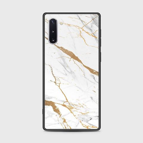 Samsung Galaxy Note 10 Cover - Mystic Marble Series - HQ Ultra Shine Premium Infinity Glass Soft Silicon Borders Case