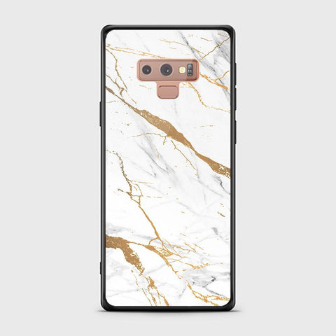 Samsung Galaxy Note 9 Cover - Mystic Marble Series - HQ Ultra Shine Premium Infinity Glass Soft Silicon Borders Case