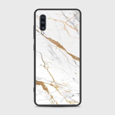 Samsung Galaxy A70s Cover - Mystic Marble Series - HQ Ultra Shine Premium Infinity Glass Soft Silicon Borders Case