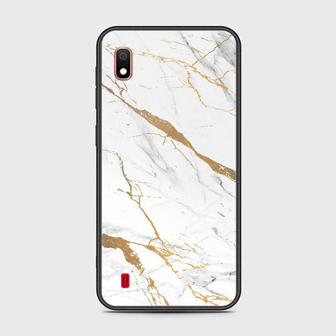 Samsung Galaxy A10 Cover - Mystic Marble Series - HQ Ultra Shine Premium Infinity Glass Soft Silicon Borders Case