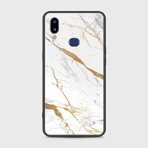 Samsung Galaxy A10s Cover - Mystic Marble Series - HQ Ultra Shine Premium Infinity Glass Soft Silicon Borders Case