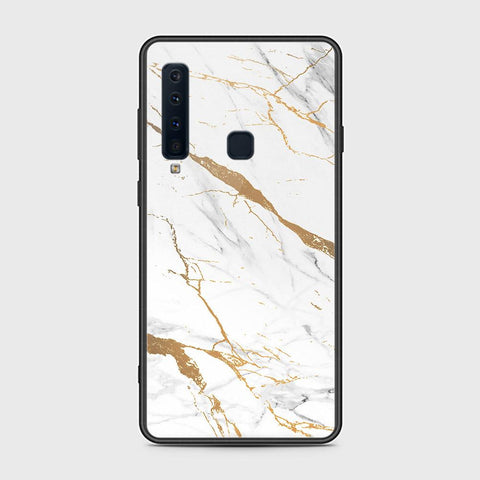 Samsung Galaxy A9s Cover - Mystic Marble Series - HQ Ultra Shine Premium Infinity Glass Soft Silicon Borders Case