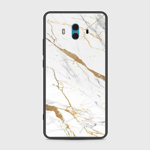 Huawei Mate 10 Cover - Mystic Marble Series - HQ Ultra Shine Premium Infinity Glass Soft Silicon Borders Case