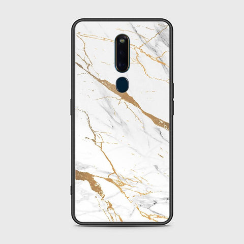 Oppo F11 Pro Cover - Mystic Marble Series - HQ Ultra Shine Premium Infinity Glass Soft Silicon Borders Case