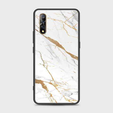 Vivo S1 Cover - Mystic Marble Series - HQ Ultra Shine Premium Infinity Glass Soft Silicon Borders Case