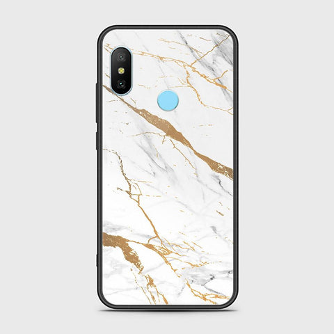 Xiaomi Mi A2 Lite Cover - Mystic Marble Series - HQ Ultra Shine Premium Infinity Glass Soft Silicon Borders Case