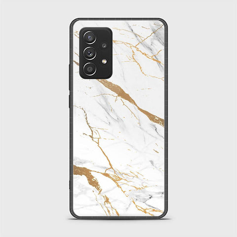 Samsung Galaxy A52 Cover - Mystic Marble Series - HQ Ultra Shine Premium Infinity Glass Soft Silicon Borders Case