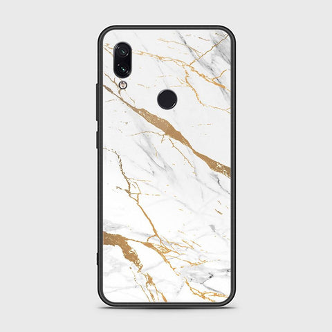 Xiaomi Redmi Note 7 Cover - Mystic Marble Series - HQ Ultra Shine Premium Infinity Glass Soft Silicon Borders Case