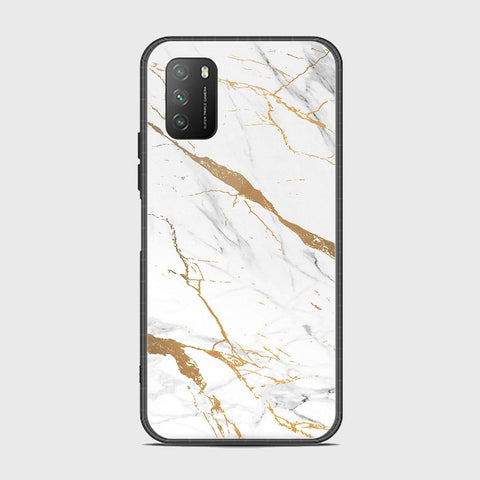 Xiaomi Redmi 9T Cover - Mystic Marble Series - HQ Ultra Shine Premium Infinity Glass Soft Silicon Borders Case