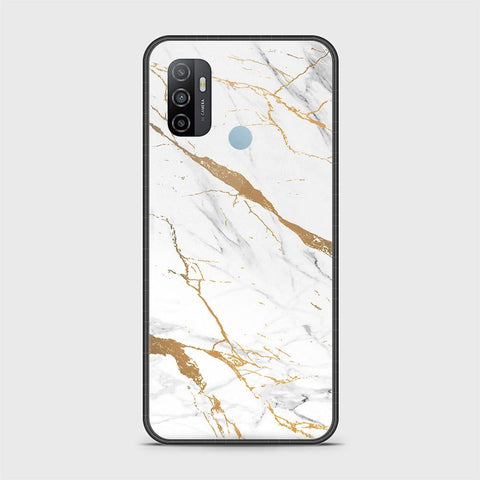 Oppo A53 Cover - Mystic Marble Series - HQ Ultra Shine Premium Infinity Glass Soft Silicon Borders Case