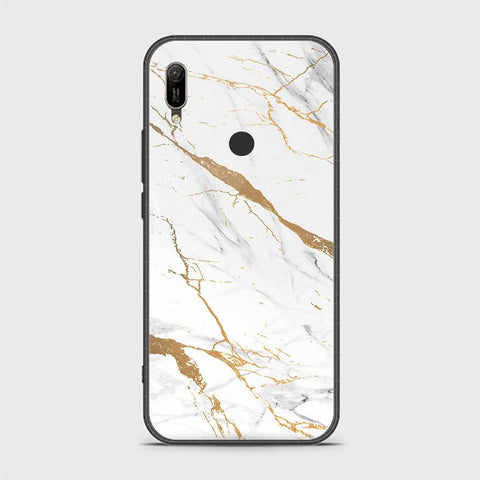 Huawei Y6 2019 / Y6 Prime 2019 Cover - Mystic Marble Series - HQ Ultra Shine Premium Infinity Glass Soft Silicon Borders Case