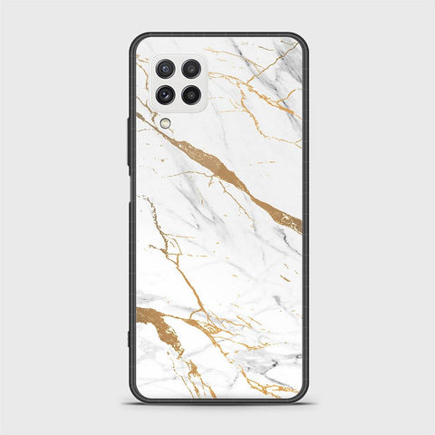 Samsung Galaxy A22 Cover- Mystic Marble Series - HQ Ultra Shine Premium Infinity Glass Soft Silicon Borders Case