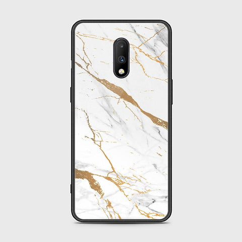 OnePlus 7 Cover - Mystic Marble Series - HQ Ultra Shine Premium Infinity Glass Soft Silicon Borders Case