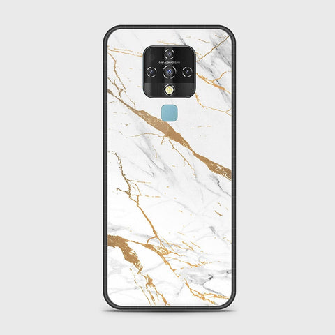 Tecno Camon 16 Cover - Mystic Marble Series - HQ Ultra Shine Premium Infinity Glass Soft Silicon Borders Case