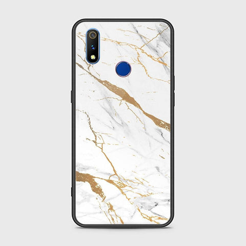 Realme 3i Cover - Mystic Marble Series - HQ Ultra Shine Premium Infinity Glass Soft Silicon Borders Case