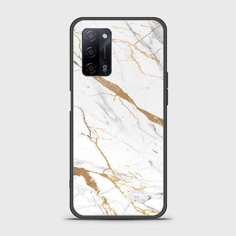 Oppo A55 5G Cover- Mystic Marble Series - HQ Ultra Shine Premium Infinity Glass Soft Silicon Borders Case