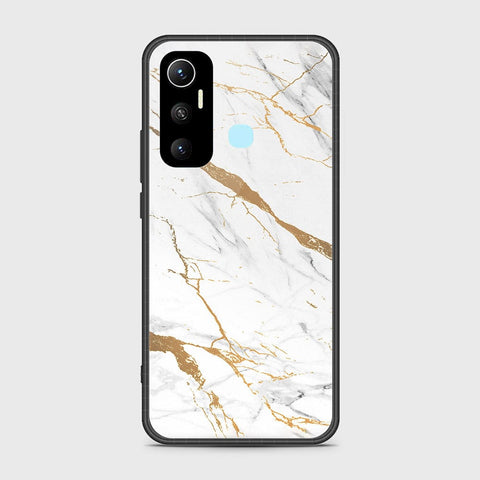 Infinix Hot 11 Cover- Mystic Marble Series - HQ Ultra Shine Premium Infinity Glass Soft Silicon Borders Case