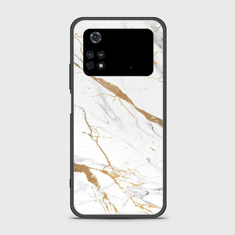 Xiaomi Poco M4 Pro 4G Cover- Mystic Marble Series - HQ Ultra Shine Premium Infinity Glass Soft Silicon Borders Case