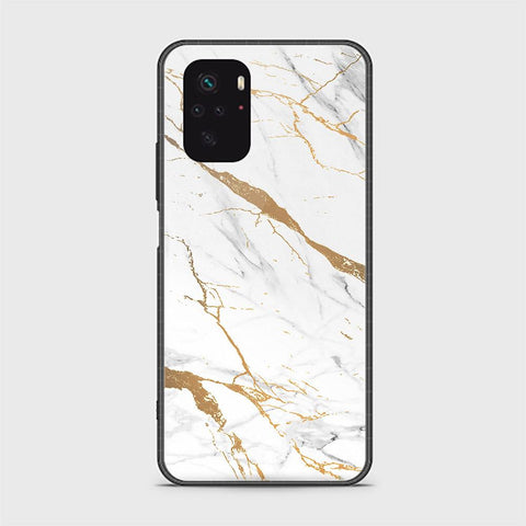 Xiaomi Redmi Note 10s Cover - Mystic Marble Series - HQ Ultra Shine Premium Infinity Glass Soft Silicon Borders Case