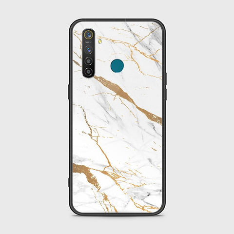 Realme 5 Pro Cover - Mystic Marble Series - HQ Ultra Shine Premium Infinity Glass Soft Silicon Borders Case