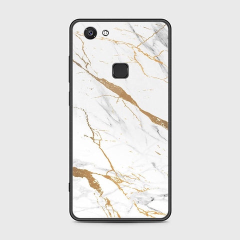 Vivo V7 Plus Cover - Mystic Marble Series - HQ Ultra Shine Premium Infinity Glass Soft Silicon Borders Case