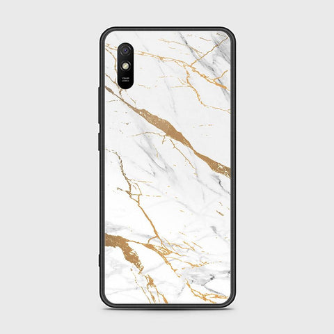 Xiaomi Redmi 9A Cover - Mystic Marble Series - HQ Ultra Shine Premium Infinity Glass Soft Silicon Borders Case