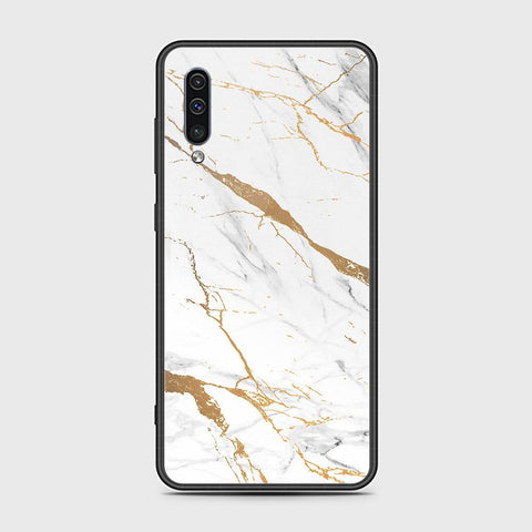 Samsung Galaxy A30s Cover - Mystic Marble Series - HQ Ultra Shine Premium Infinity Glass Soft Silicon Borders Case