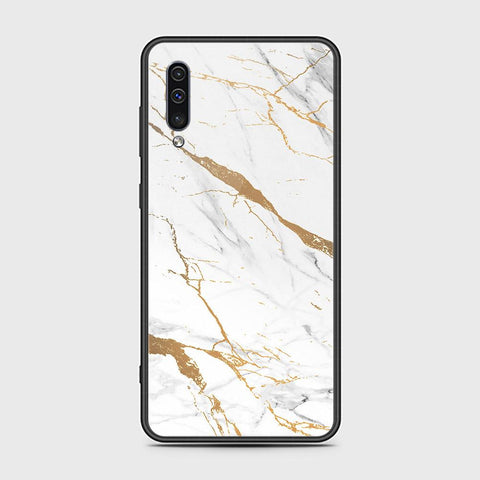 Samsung Galaxy A50s Cover - Mystic Marble Series - HQ Ultra Shine Premium Infinity Glass Soft Silicon Borders Case