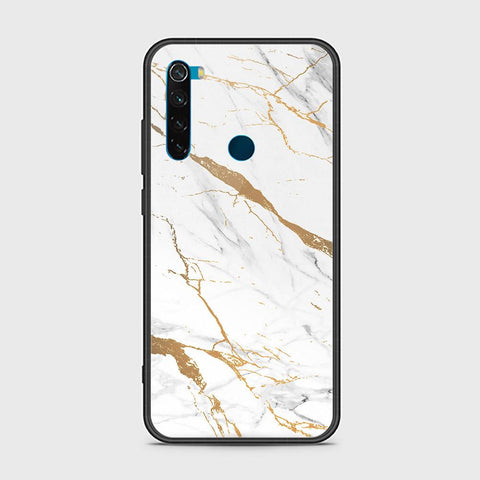 Xiaomi Redmi Note 8 Cover - Mystic Marble Series - HQ Ultra Shine Premium Infinity Glass Soft Silicon Borders Case