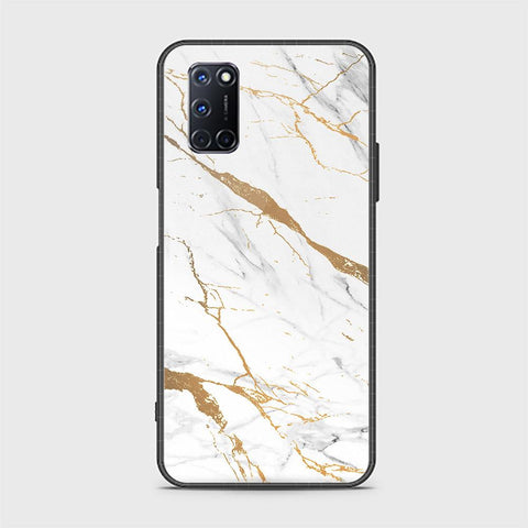 Oppo A92 Cover - Mystic Marble Series - HQ Ultra Shine Premium Infinity Glass Soft Silicon Borders Case