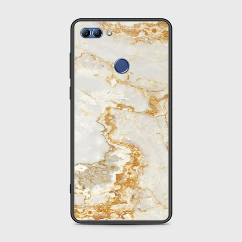 Huawei Y9 2018 Cover - Mystic Marble Series - HQ Ultra Shine Premium Infinity Glass Soft Silicon Borders Case