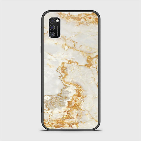 Samsung Galaxy A03s Cover - Mystic Marble Series - HQ Ultra Shine Premium Infinity Glass Soft Silicon Borders Case