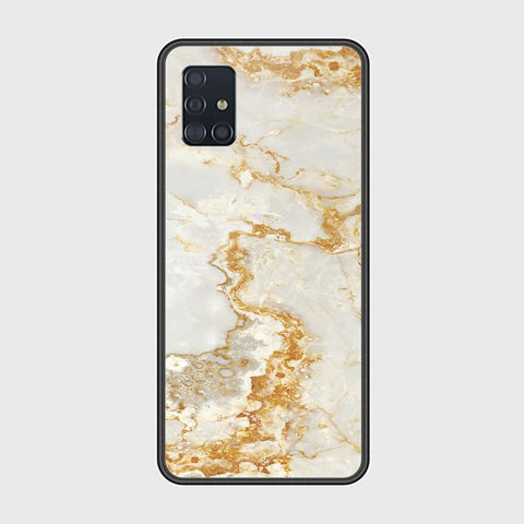 Samsung Galaxy A51 Cover - Mystic Marble Series - HQ Ultra Shine Premium Infinity Glass Soft Silicon Borders Case