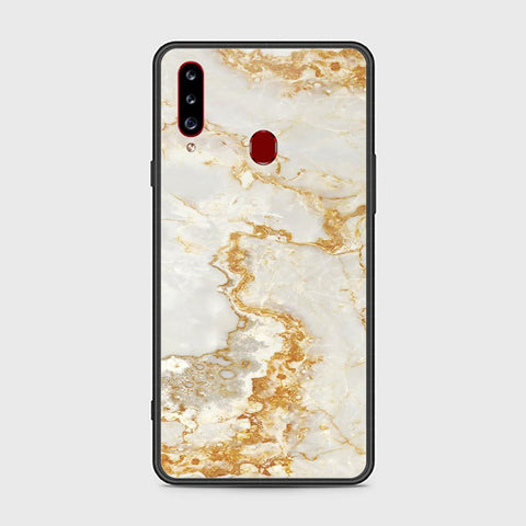 Samsung Galaxy A20s Cover - Mystic Marble Series - HQ Ultra Shine Premium Infinity Glass Soft Silicon Borders Case