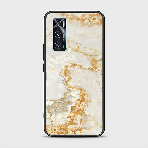 Vivo V20 SE Cover - Mystic Marble Series - HQ Ultra Shine Premium Infinity Glass Soft Silicon Borders Case