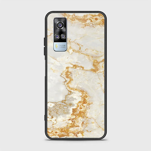 Vivo Y53s 4G Cover - Mystic Marble Series - HQ Ultra Shine Premium Infinity Glass Soft Silicon Borders Case