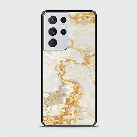 Samsung Galaxy S21 Ultra 5G Cover - Mystic Marble Series - HQ Ultra Shine Premium Infinity Glass Soft Silicon Borders Case