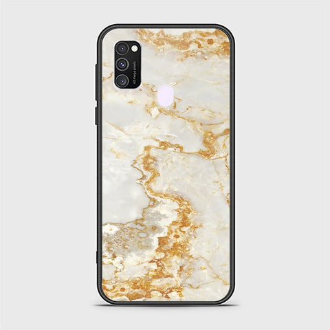 Samsung Galaxy M30s Cover - Mystic Marble Series - HQ Ultra Shine Premium Infinity Glass Soft Silicon Borders Case