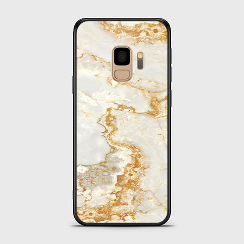 Samsung Galaxy S9 Cover - Mystic Marble Series - HQ Ultra Shine Premium Infinity Glass Soft Silicon Borders Case